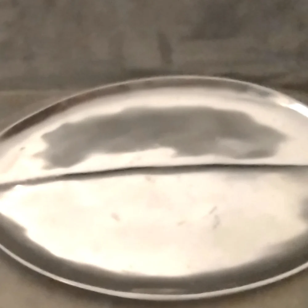 Silver Leaf Candle Tray
